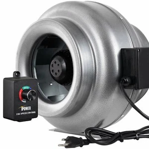 iPower 10" Inline Duct Ventilation Fan & Variable Speed Controller - Picture 1 of 5