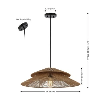 Safavieh BRUINA 23 INCH PENDANT, Reduced Price 2172746873 PND4175A — 第 1/4 张图片