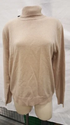 Nuevo Country Shop Cashmeres cuello alto 100 % cachemir avena brezo talla grande Foto 1 de 4