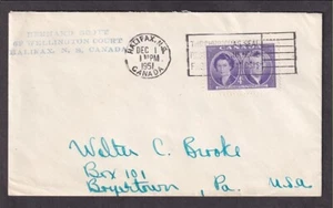 CANADA #315 COVER HALIFAX TO BOYERTOWN PENNSYLVANIA 1951 - Picture 1 of 2