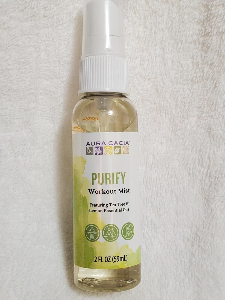 Bruma de entrenamiento purificadora Aura Cacia 2 fl oz (59 ml) árbol de té y limón Foto 1 de 4