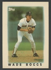 1986 Topps Major League Leaders Minis Wade Boggs Boston Red Sox #3