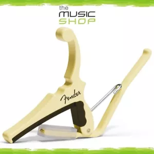 Fender x Kyser Quick Change Electric Guitar Capo, Olympic White - KGEFOWA - Picture 1 of 4