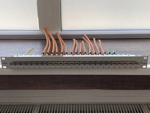 Panel krosowy 19 cali ogrodnica teleskopowa 24x RJ45 CAT 6A - Zdjęcie 1 z 1