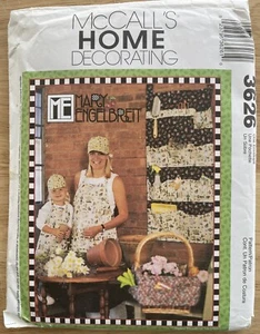 McCalls Pattern 3626 Mary Engelbreit Home Decor Apron Organizer Pillow Uncut - Picture 1 of 4