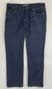 Refuge Mid-Rise Straight Leg Junior Sz 9 Cotton Spandex Stretch Denim Blue Jeans - Picture 1 of 9