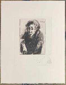 Walter Polzenhagen, Die olde Jüdin, incisione, 1960, eredità - Foto 1 di 1