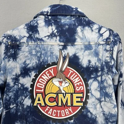 Looney Tunes Acme членов только Jean куртка отбеленный женщин S новый с Ярлыками ретро 90sbaby - Изображение 1 из 4