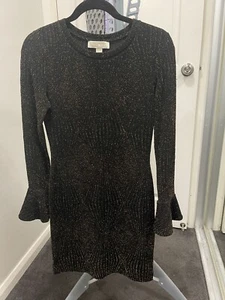 Michael Kors Dress, Black With gold Design, Small - Picture 1 of 6