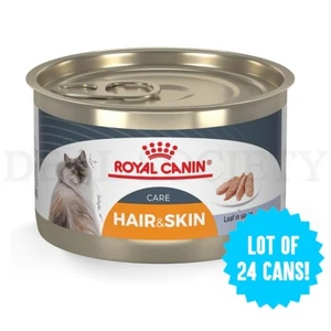 Royal Canin Feline Care Nutrition Hair & Skin Care Wet Cat Food 5.1oz Lot of 24 - Picture 1 of 6