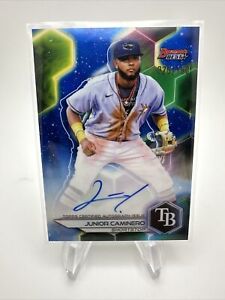 2023 Bowman's Best JUNIOR CAMINERO #TP-18 Blue Refractor Auto /150 Rays