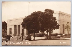 RPPC Post Office Vallejo California CA c1940s Autos Echtfoto Postkarte - Bild 1 von 2