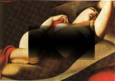 Pinturas al óleo pintadas a mano arte sobre lienzo Tamara de Lempicka 36x24 pulgadas #La belle Ra Foto 1 de 4