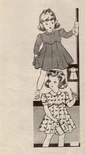 Anne Adams 4552 High Waist Kleid mit Jakobsmuschel Detail & Peter Pan Kragen Gr. 2 1940er - Bild 1 von 4