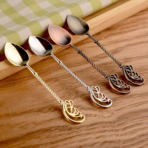 Vintage Alloy Coffee Spoon Tableware Teaspoon New Soup Spoon - Picture 1 of 12