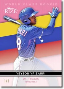 YEYSON YRIZARRI 2014 Rize Rookie PINK BLANK BACK WORLD CLASS RC 1/1
