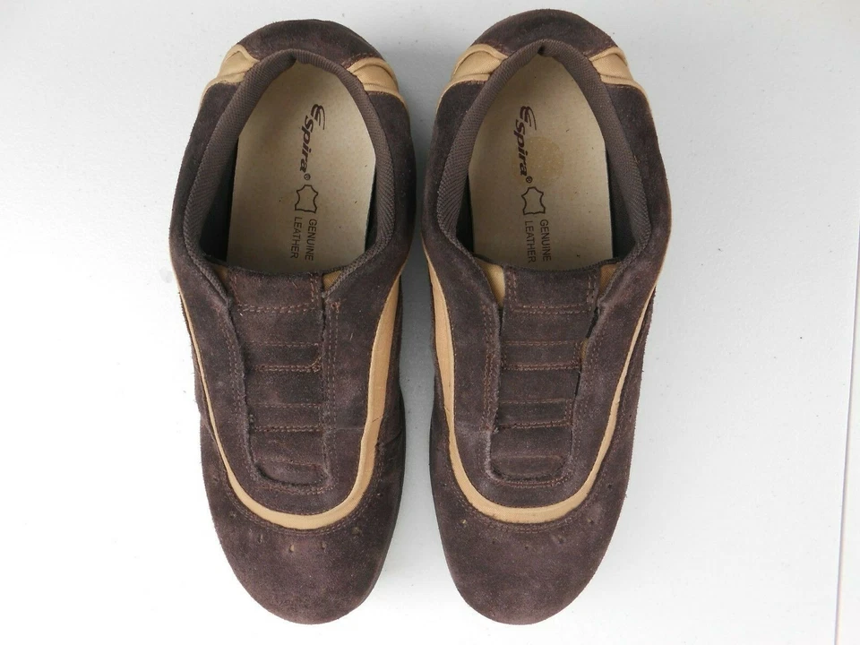 Zapatos deportivos para mujer Spira Helix talla 7,5 sin usar, en caja, cómodos para caminar, sin cordones marrón SCL422 Foto 1 de 4