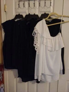 3 Gibson & Latimer Black Blouses Size 2XL - Picture 1 of 13