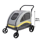 XXX-Large Dog Stroller Pram Pet Jogger Wagon Foldable Cart 4 Wheels Travel Walk