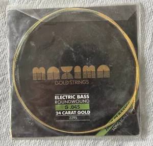 Maxima 2295 G.045 24 Carat Gold Jazz Classics RoundWound Electric Bass String - Picture 1 of 2