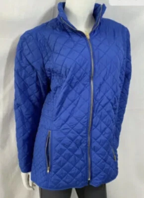 Charter Club Rich Cerulean(Blue) Quilted Jacket Size S NWT - Image 1 of 4