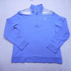 Suéter Vineyard Vines Mujer Grande Azul Ballena Pez Espada Rendimiento Pullover - Imagen 1 de 12