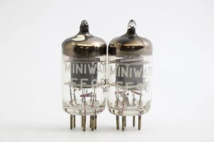 2 X EF95 TUBE. MINIWATT BRAND TUBE. MITCHAM FACTORY. BLACK PLATES. RCH11V3F2804 - Picture 1 of 1