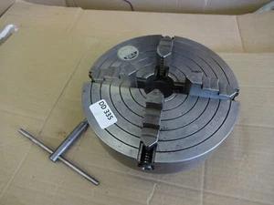 Colchester Bantam 4 jaw chuck Burnerd 8" D1-3  thin body + key - Picture 1 of 12