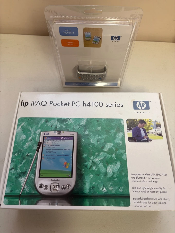 Brand New HP iPAQ Pocket PC h4155 w/ Micro Keyboard Accessory - Image 1 of 4