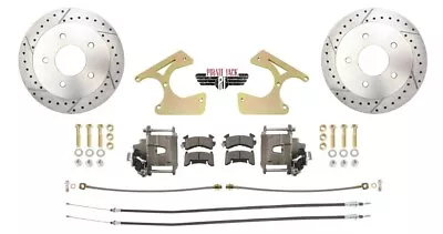 1963-1987 Chevy C10 Rear Disc Brake Kit,  Drilled & Slotted 5 Lug Bolt Pattern - Image 1 of 4