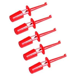 Red Multimeter Lead Wire Test Hook - Pack of 5 - Bild 1 von 2