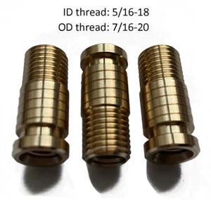 3PCS 5/16-18 Pool Cue Brass Insert nut ( half thread pattern ) - Picture 1 of 1