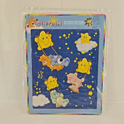 Rompecabezas de 25 piezas vintage de osos de cuidado oscilando en las estrellas RoseArt sellado de fábrica Foto 1 de 2