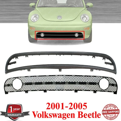 Решетка переднего бампера в сборе + отделочный молдинг для Volkswagen Beetle 2001-2005 годов выпуска - Изображение 1 из 4
