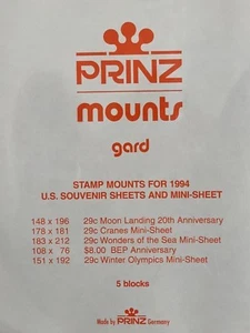 PRINZ BRIEFMARKENHALTERUNGEN US-94 - USA BLOCKS UND KLEINBLÄTTER - Bild 1 von 4