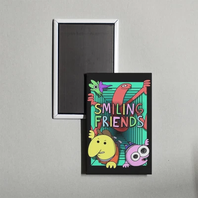 Smiling Friends Mini TV Show Poster Fridge Locker Magnet