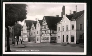 Ichenhausen /Schw., Partie in der Marktstraße, Ansichtskarte 1955  - Picture 1 of 2