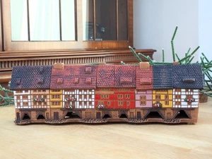 Keramikhaus Räucherkegelhalter Miniatur - Alte Häuser in Erfurt, Deutschland - Bild 1 von 11