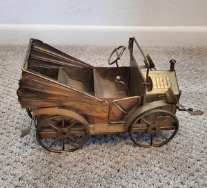 Vintage Copper US Car Wind Up Music Box Tin - Picture 1 of 12