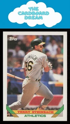 Terry Steinbach 1993 Topps #18 Oakland Athletics Baseball Card - Image 1 of 2