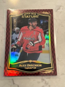 2024-25 UPPER DECK STATURE ALEX OVECHKIN RED 161/249 - Bild 1 von 2