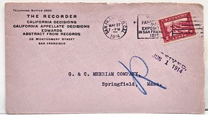 1914 The Recorder California Appellate Decision Publicidad Cubierta SF G&C Merriam - Imagen 1 de 2