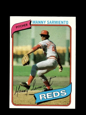 Cincinnati Reds Manny Sarmiento #21 Topps Baseball Near Mint or Better top - Image 1 of 2