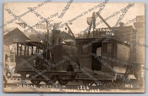 1913 RPPC Wheeling West Virginia Thomas Jefferson Engine Echtfoto Postkarte - Bild 1 von 14