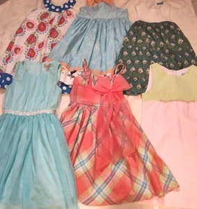 Lot of 6 Girls Dresses Sizes 7, 8 & 10 Dressy and Casual Various Brands - Picture 1 of 23