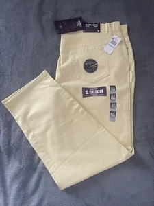 Jeans Gloria Vanderbilt Nuovi con etichette Giallo Pallido Amanda Gamba Conica Hi Rise Elasticizzato 20W - Foto 1 di 5