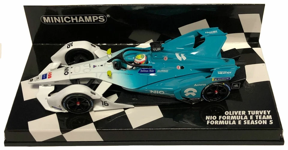 414180016 OLIVER TURVEY #16 NIO TEAM FORMULA E STAGIONE 5 MINICHAMPS 1:43 2018 - Immagine 1 di 1