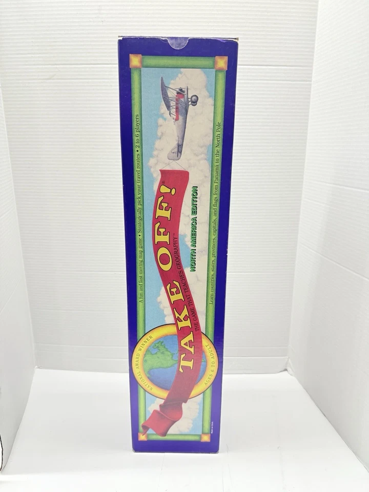 Vintage 1990 Take Off Board Game Teaches Geography North America Edition Learn - Image 1 of 4