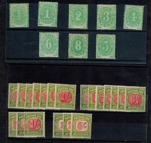 Australia 1902 First Dues set completo SG D1-D8 1/2d - 5S MOG GEM CV L600 - Foto 1 di 1