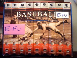 BASEBALL A Film By Ken Burns VHS Box Set Very Good Cond - Foto 1 di 2